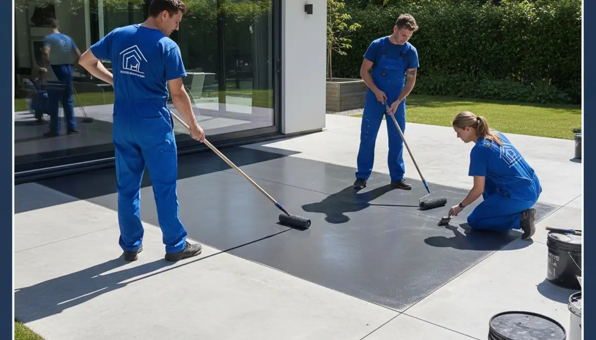 Professional concrete staining for patios and driveways in Redding, CA by local painting experts