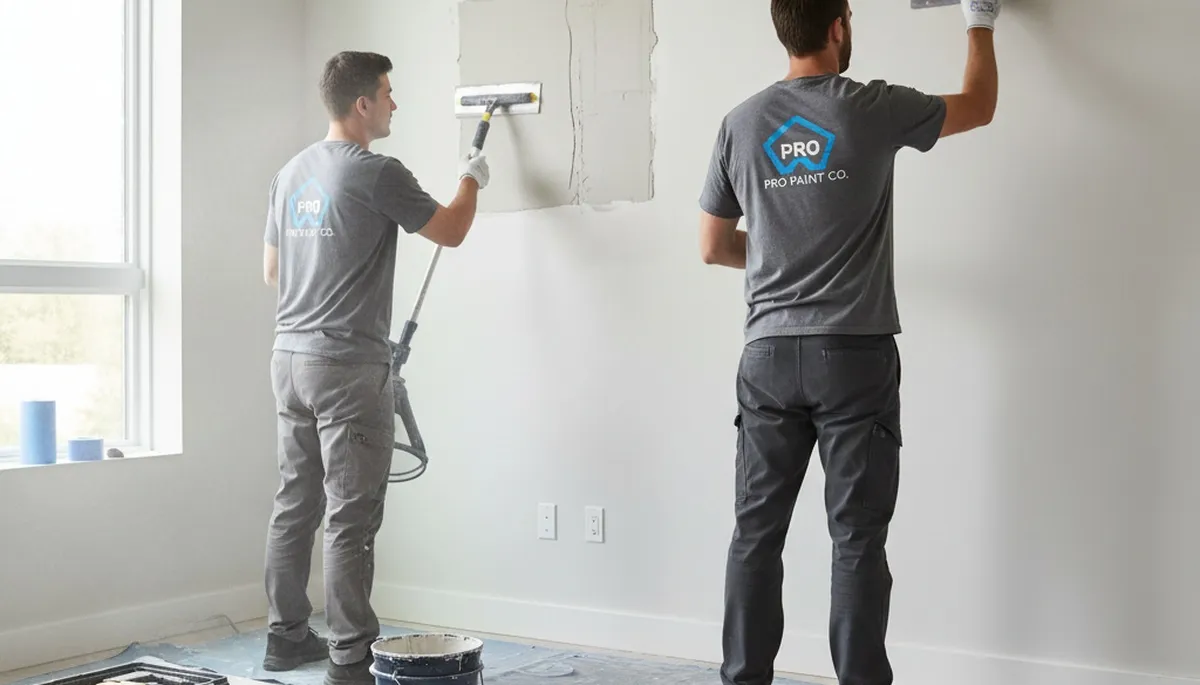 Professional drywall repair and wall restoration by house painters in Redding, CA interior home