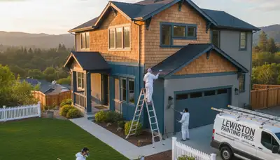 Professional house painting contractors in Redding, CA enhancing home exterior curb appeal