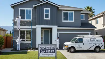 Professional house painters in Redding CA providing expert residential exterior painting services