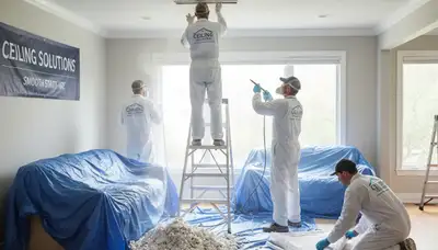 Professional popcorn ceiling removal and refinishing in Redding, CA home interior